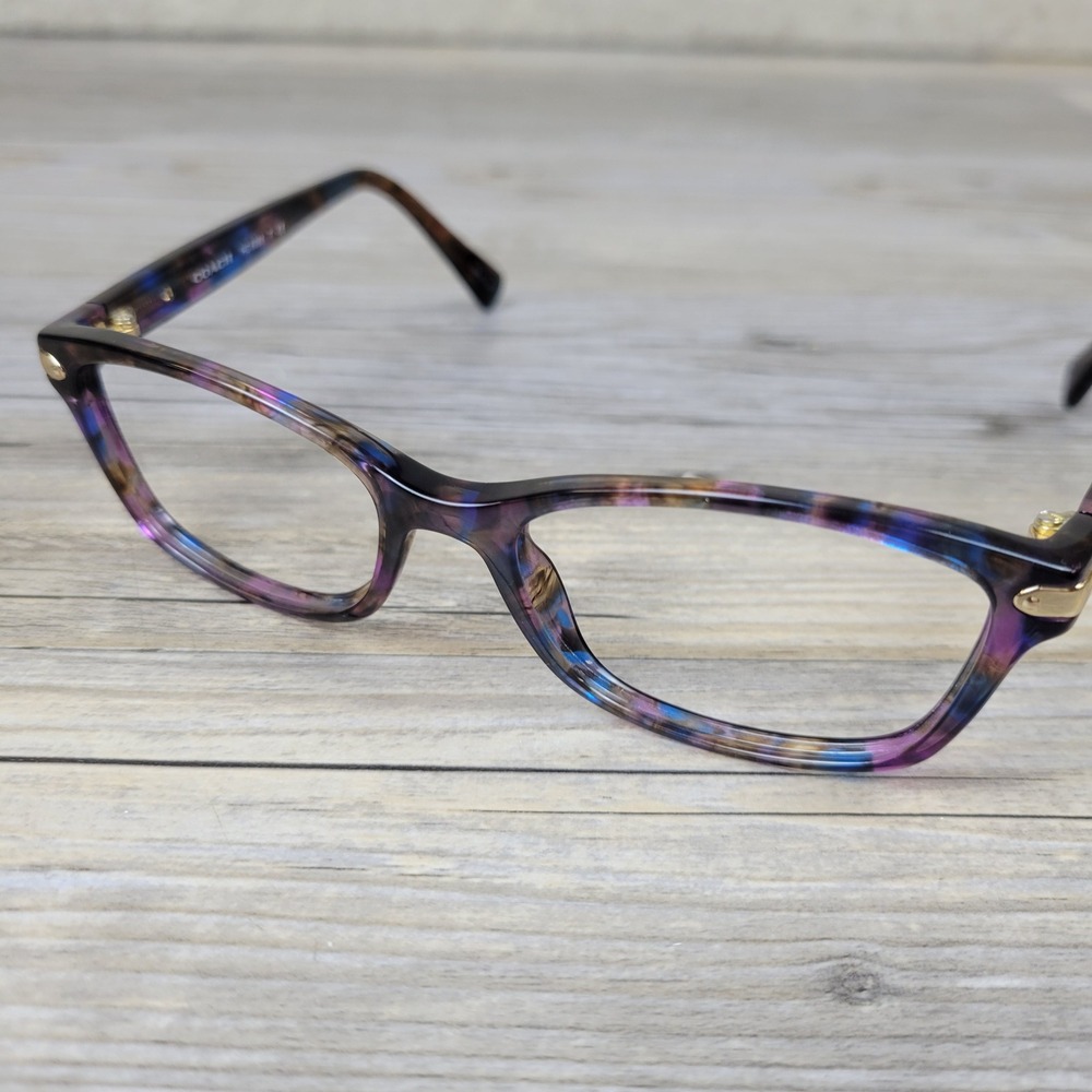 Coach Eyeglasses Frames HC 6065 L523 5288 Confetti Purple Womens 51 17 135